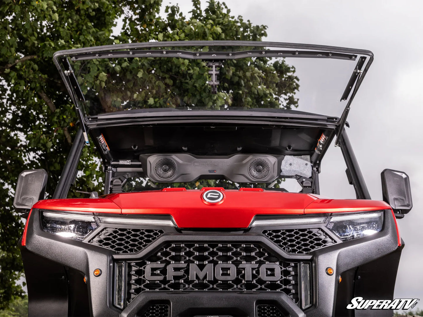 SuperATV - CFMOTO UForce U10 Pro Scratch-Resistant Flip Windshield