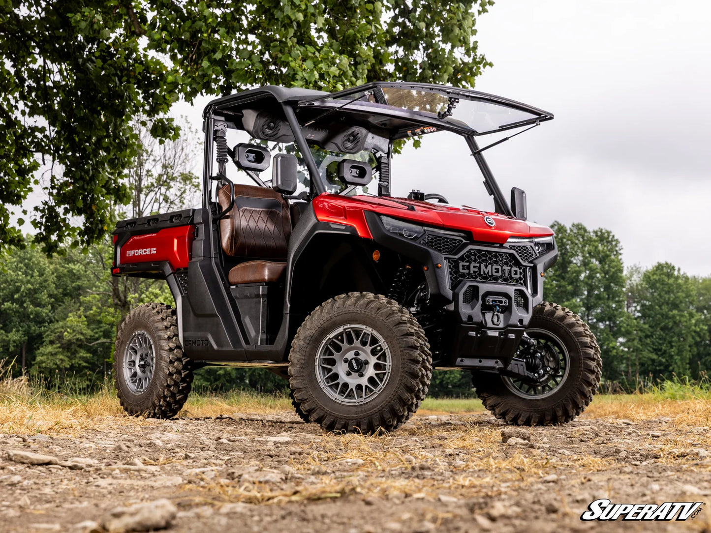 SuperATV - CFMOTO UForce U10 Pro Scratch-Resistant Flip Windshield