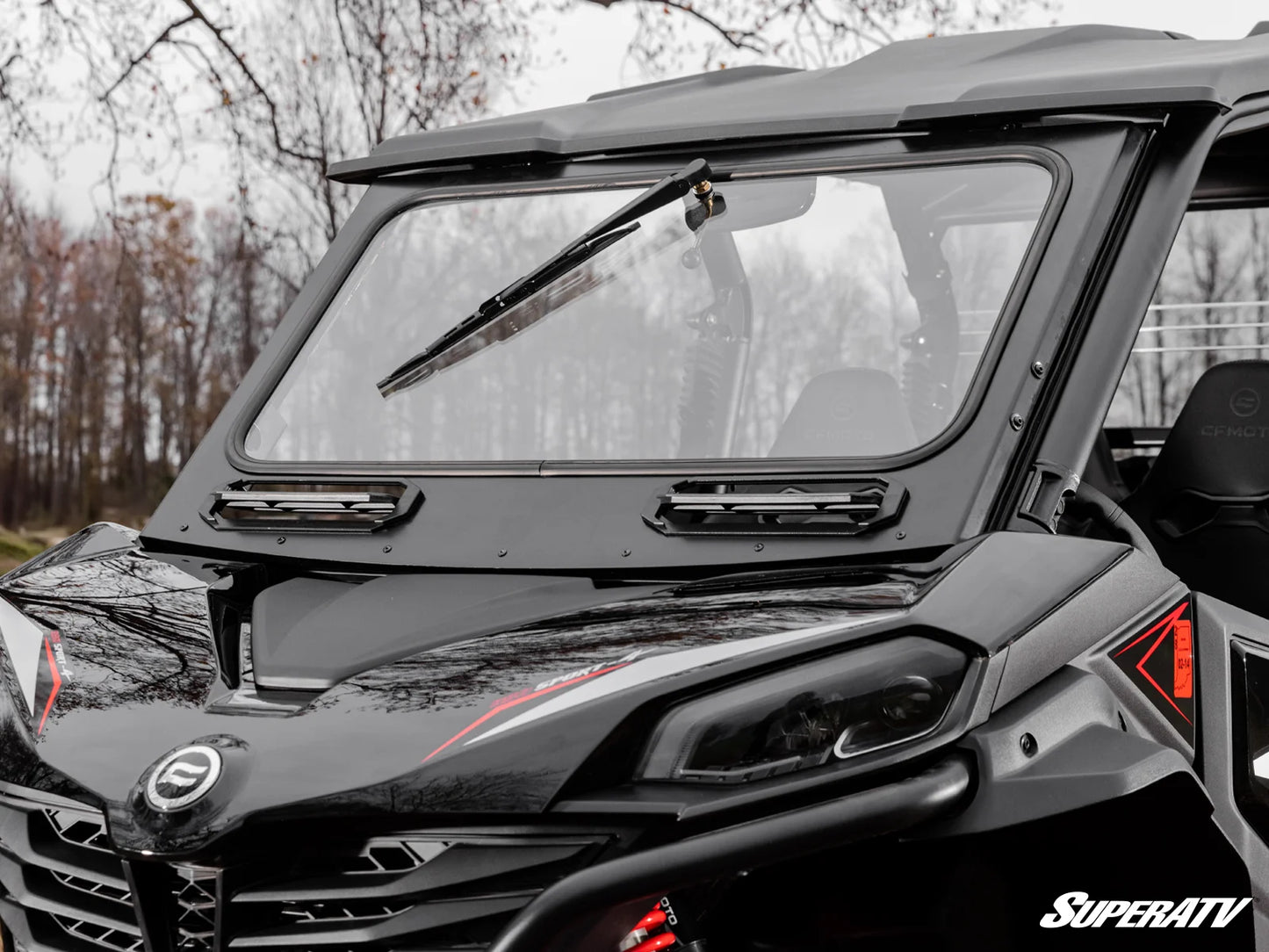 SuperATV - CFMOTO ZForce 950 Trail Glass Windshield