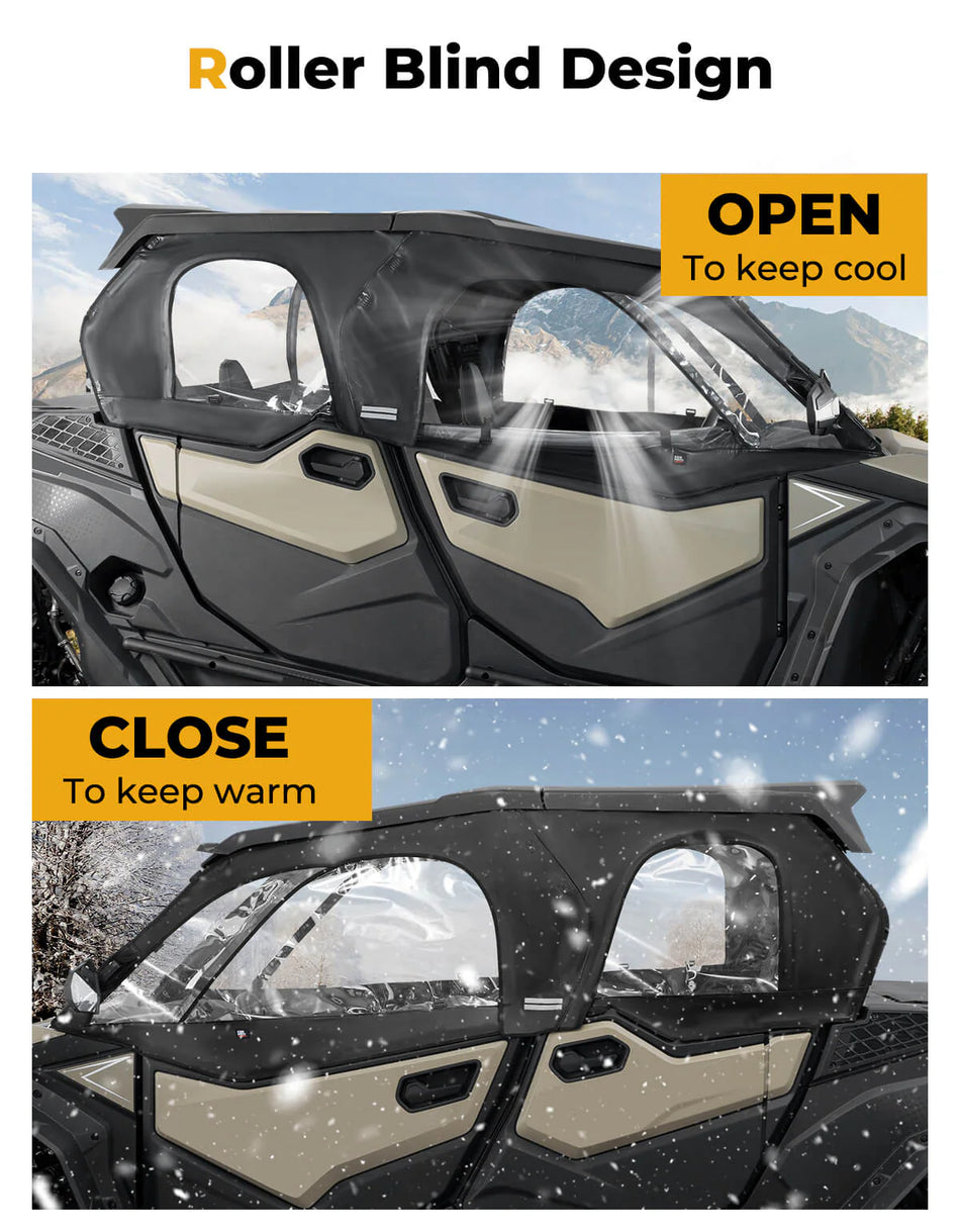 KEMIMOTO - Soft Cab Enclosures for CFMOTO ZForce 950 SPORT 4 2024+