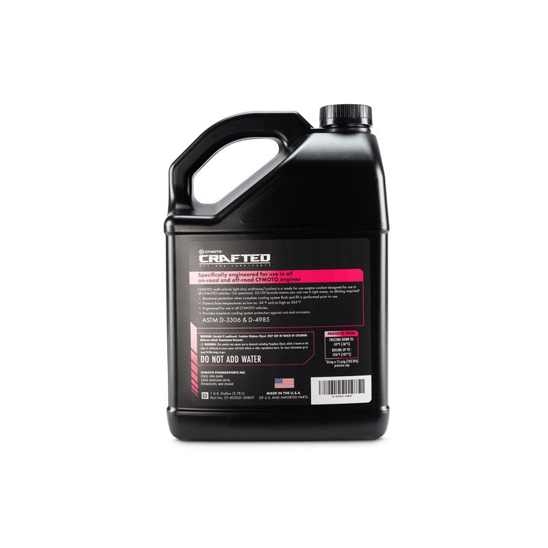 CFMOTO CRAFTED - Premixed Antifreeze Coolant, 1 Gallon