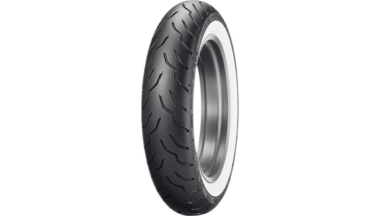 Dunlop - Tire - American Elite - Front - MT90B16 - Wide Whitewall - 72H