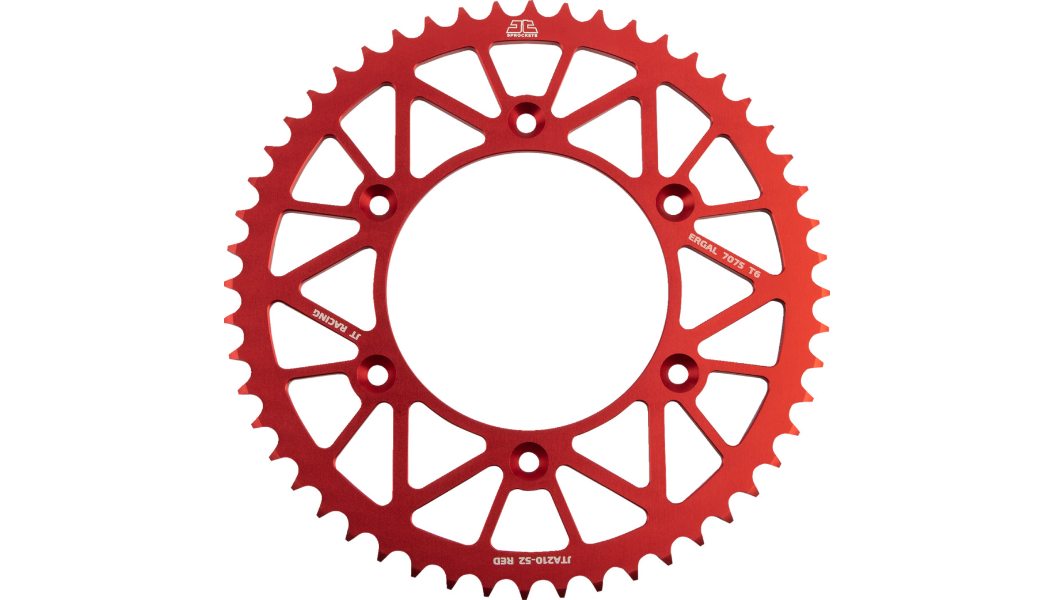 JT Sprockets - Rear Sprocket - Red - 52 Tooth - Beta/Honda