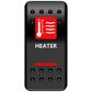 Moose Offroad - Rocker Switch - Heater - Red