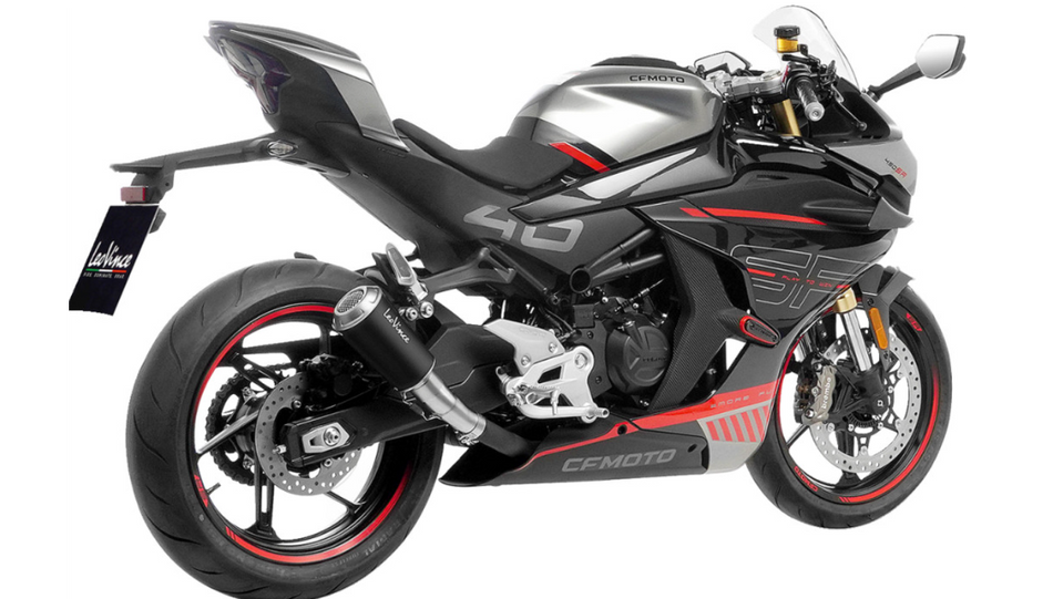 LEOVINCE - CFMOTO 450SS - LV-10 Slip-On Muffler, Black