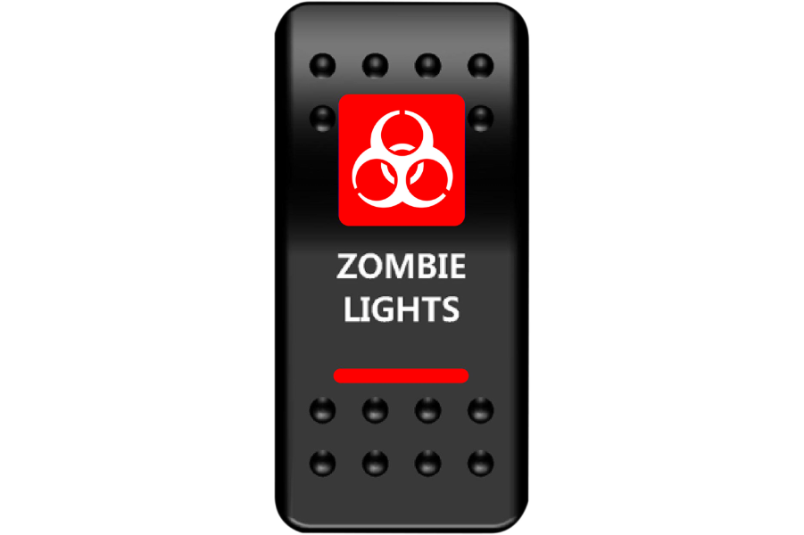 Moose Offroad - Rocker Switch - Zombie Lights - Red