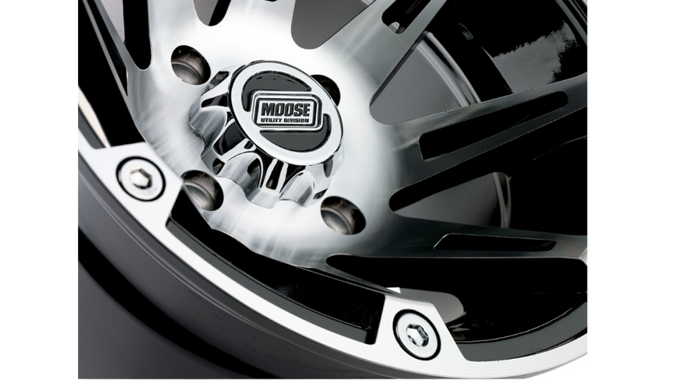 Moose Offroad - Wheel - 387X - Machined Black - 12x7 - 4/110 - 4+3