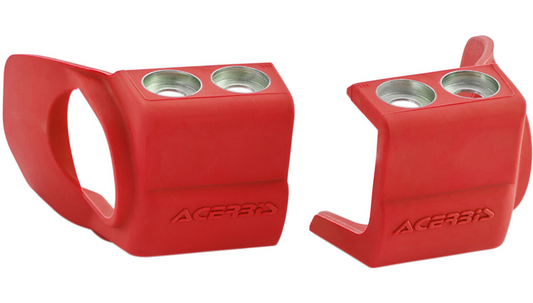 Acerbis - Shoe Protectors for Inverted Forks - Red - Beta/Honda/Kawasaki
