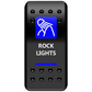 Moose Offroad - Rocker Switch - Rock Lights - Blue