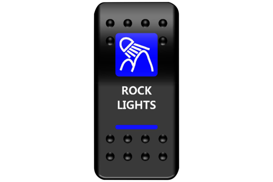 Moose Offroad - Rocker Switch - Rock Lights - Blue