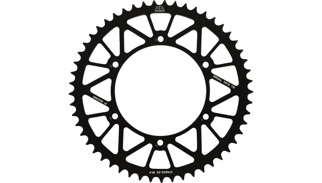 JT Sprockets - Rear Sprocket - 520 - Black - 53 Tooth - Beta/Gas Gas/Husqvarna/Suzuki