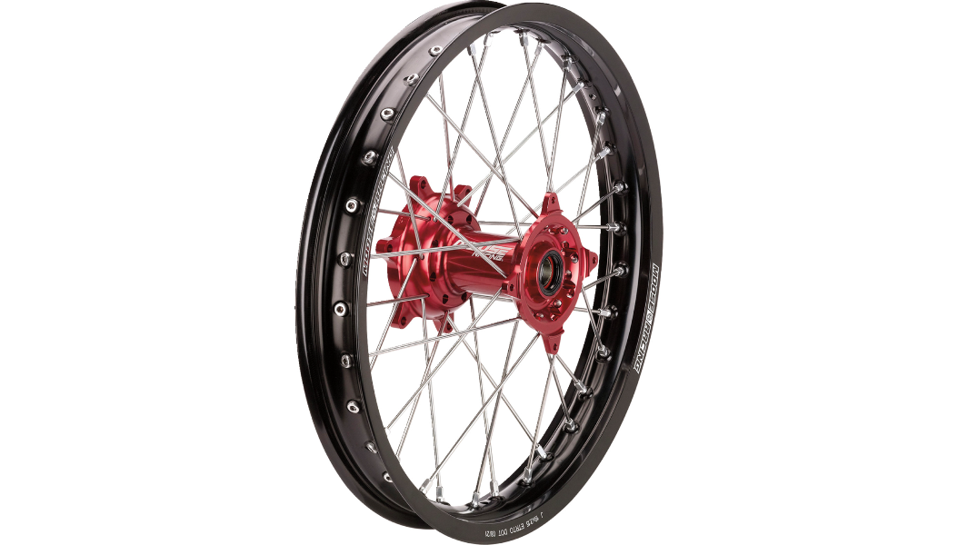 Moose Offroad - Wheel Assembly - SX-1 - Complete - Rear - Black Wheel/Red Hub - 18x2.15 - Beta