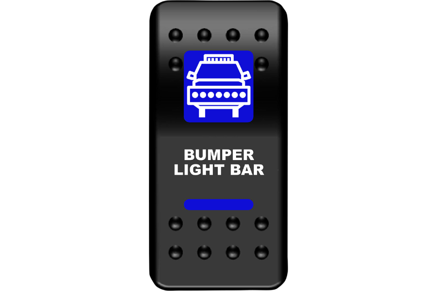 Moose Offroad - Rocker Switch - Bumper Light Bar - Blue