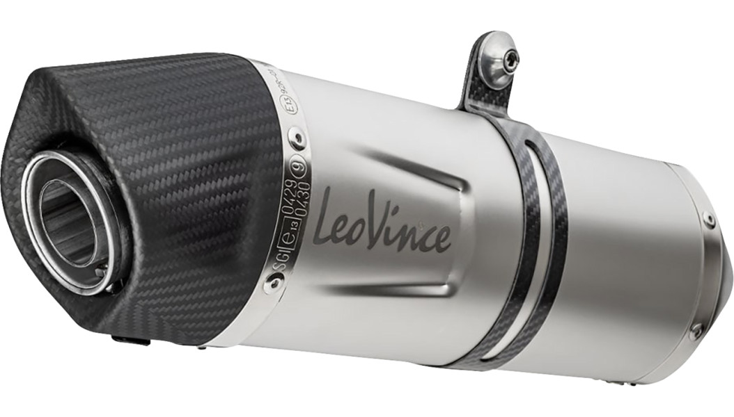 LEOVINCE - CFMOTO IBEX 800 T/S - LV One EVO Slip-On Muffler, Silver