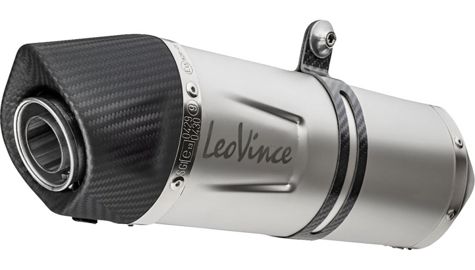LEOVINCE - CFMOTO IBEX 800 T/S - LV One EVO Slip-On Muffler, Silver
