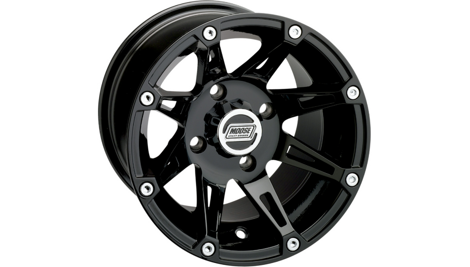 Moose Offroad - Wheel - 387X - Black - 12x7 - 4/110 - 4+3
