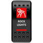 Moose Offroad - Rocker Switch - Rock Lights - Red