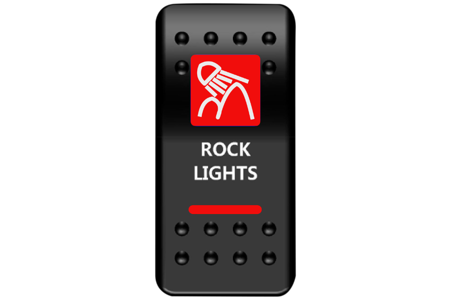 Moose Offroad - Rocker Switch - Rock Lights - Red