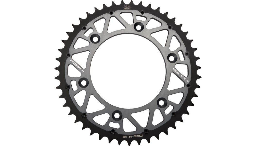 JT Sprockets - Steel Rear Sprocket - Graphite - 47 Tooth - Beta/Honda