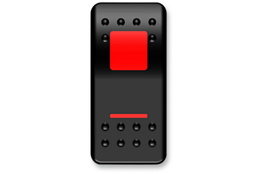 Moose Offroad - Rocker Switch - On/Off - Red
