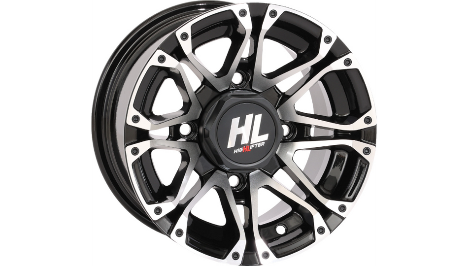 High Lifter - Wheel - HL3 - Gloss Black w/Machined - 12x7 - 4/110 - 4+3 (+10 mm)