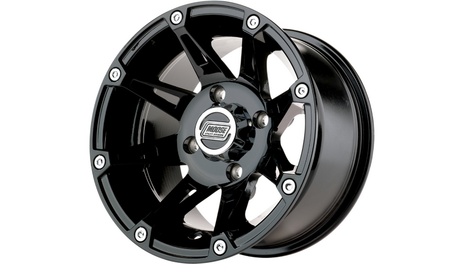 Moose Offroad - Wheel - 387X - Black - 12x8 - 4/110 - 4+4