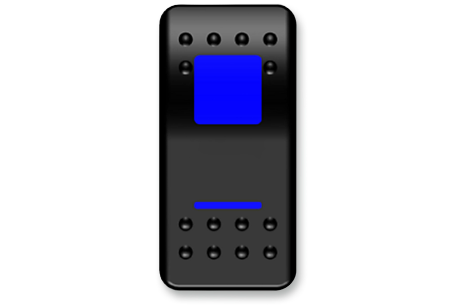 Moose Offroad - Rocker Switch - On/Off - Blue