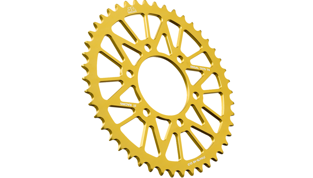 JT SPROCKETS - Rear Sprocket - Aluminum - 46 Tooth - Gold - CFMOTO 700 CL-X/SPORT - 650NK