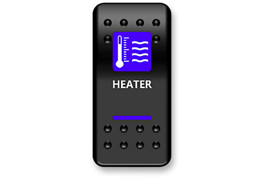 Moose Offroad - Rocker Switch - Heater - Blue