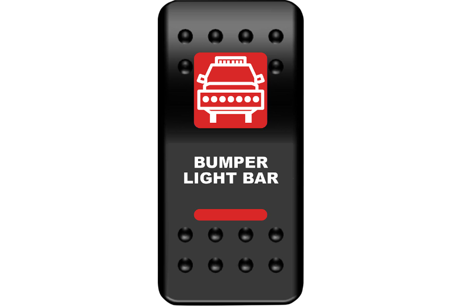 Moose Offroad - Rocker Switch - Bumper Light Bar - Red