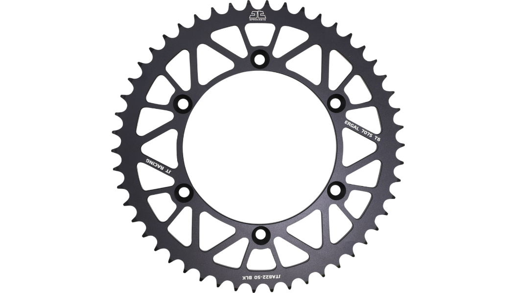 JT Sprockets - Rear Sprocket - 520 - Black - 50 Tooth - Beta/Gas Gas/Husqvarna/Suzuki