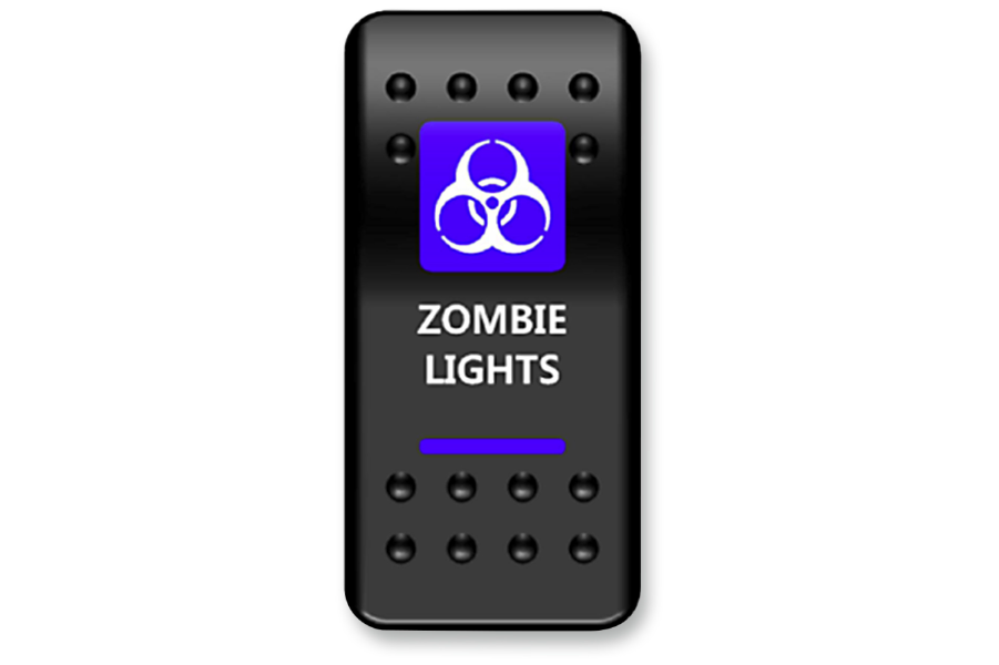 Moose Offroad - Rocker Switch - Zombie Blue