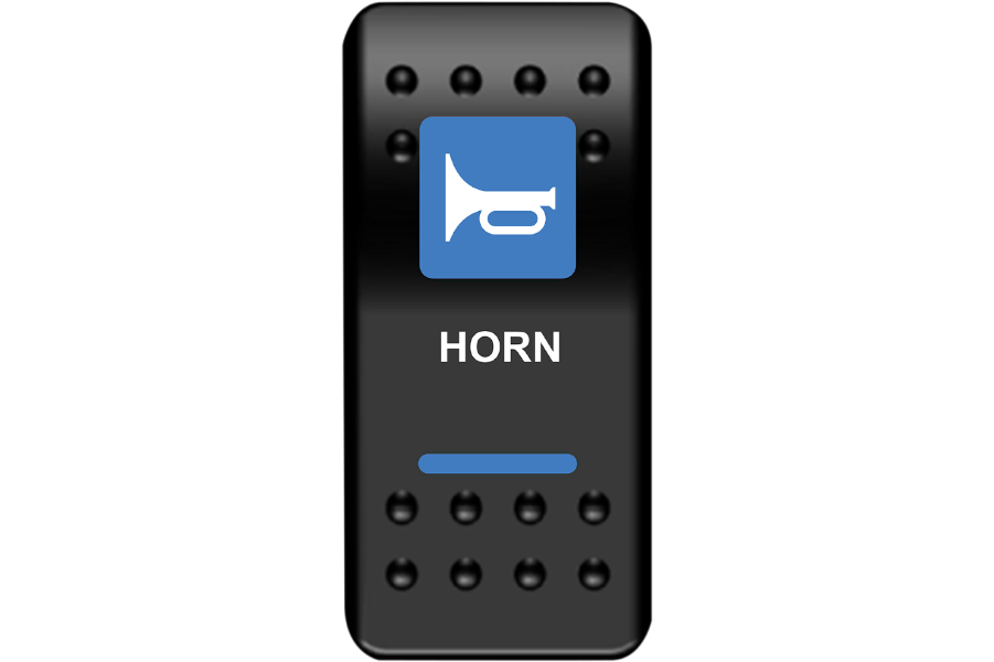 Moose Offroad - Rocker Switch - Horn - Blue