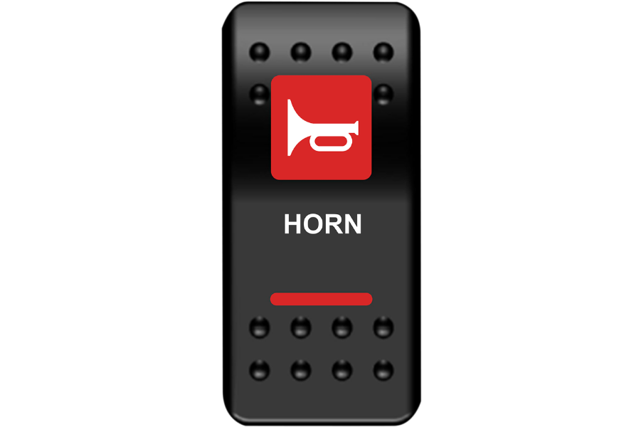 Moose Offroad - Rocker Switch - Horn - Red