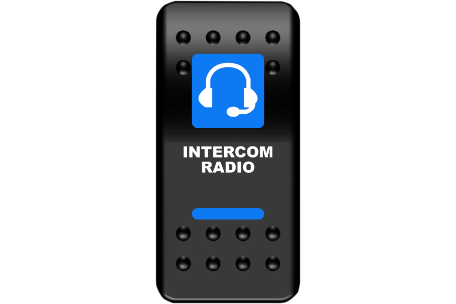 Moose Offroad - Rocker Switch - Intercom - Blue