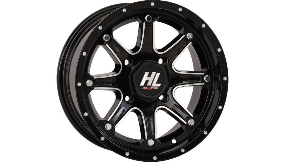High Lifter - Wheel - HL4 - Gloss Black w/Machined - 14x7 - 4/110 - 4+3 (+10 mm)
