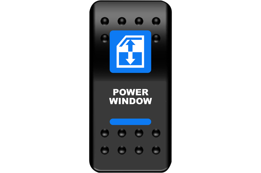 Moose Offroad - Rocker Switch - Power Window - Blue