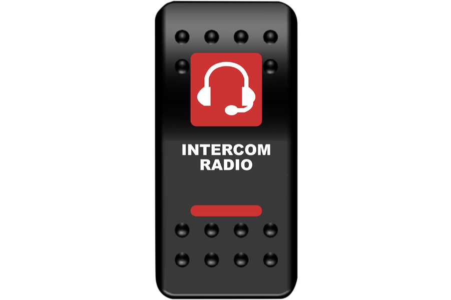 Moose Offroad - Rocker Switch - Intercom - Red