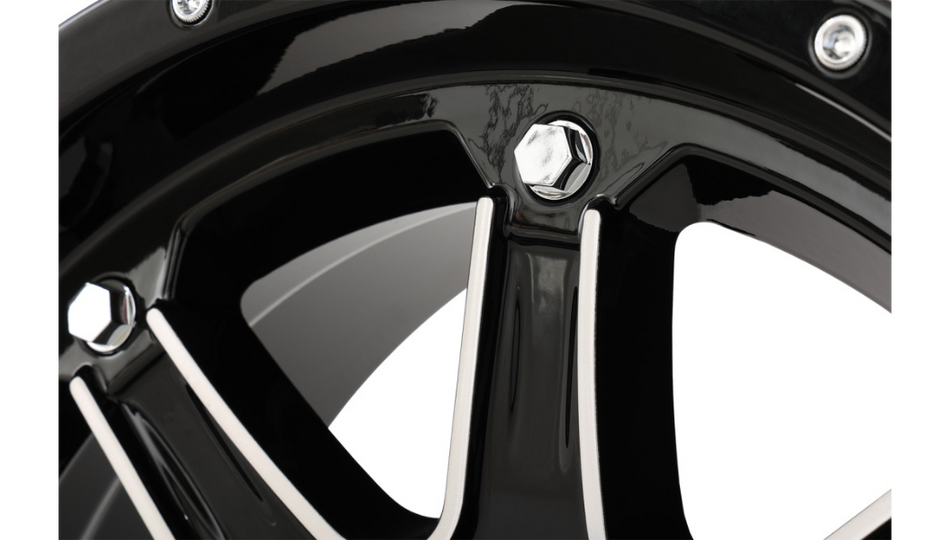 High Lifter - Wheel - HL4 - Gloss Black w/Machined - 14x7 - 4/110 - 4+3 (+10 mm)