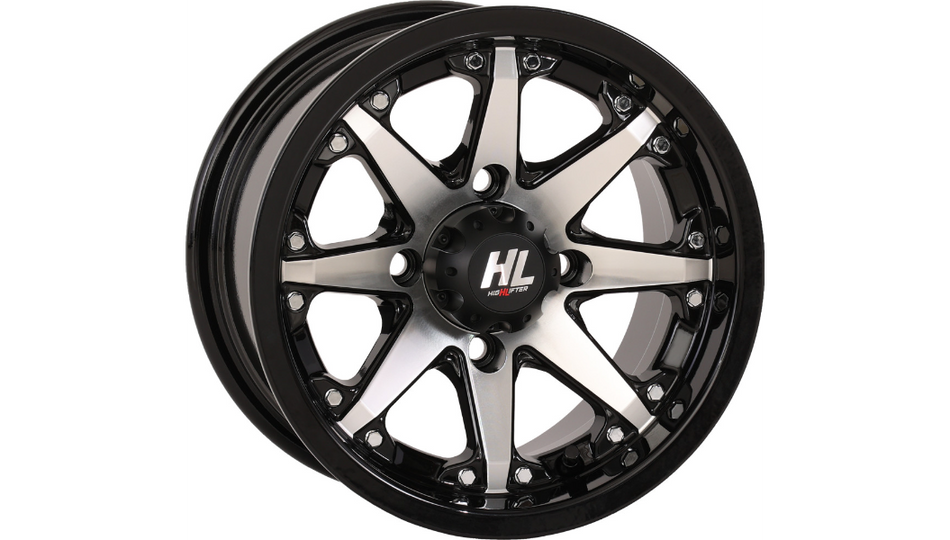 High Lifter - Wheel - HL10 - Gloss Black w/Machined - 12x7 - 4/110 - 4+3