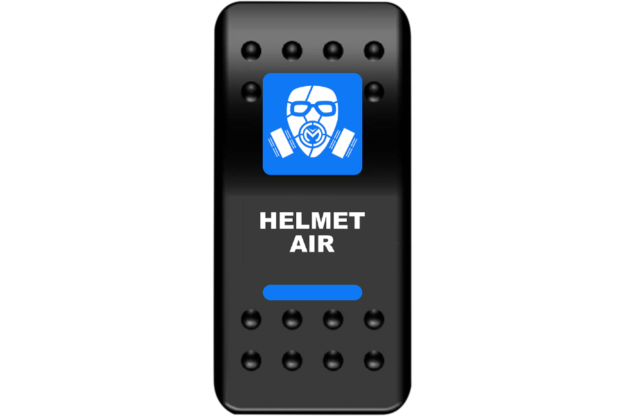 Moose Offroad - Rocker Switch - Helmet Air - Blue