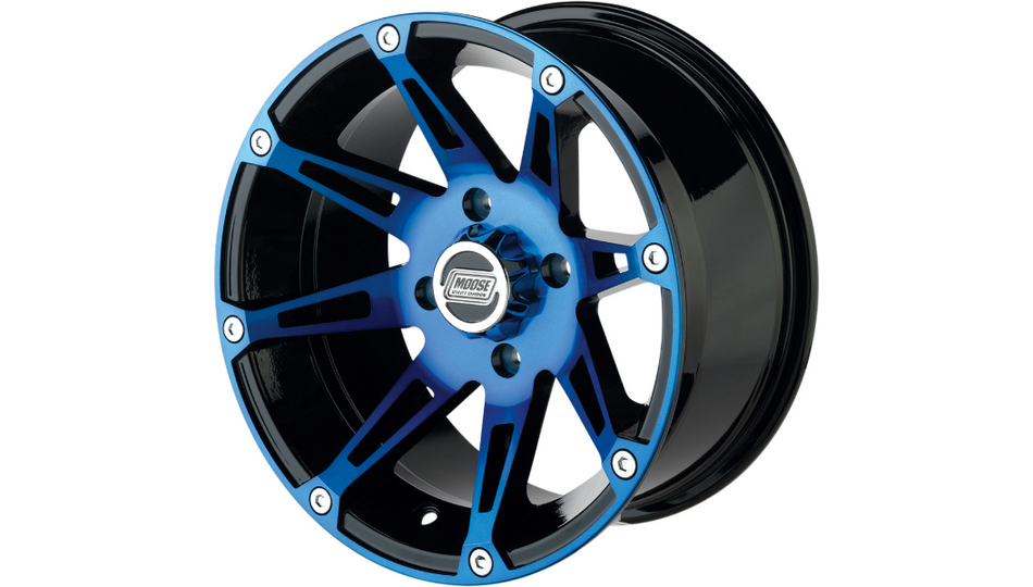 Moose Offroad - Wheel - 387X - Anodized Blue/Black - 14x7 - 4/110 - 4+3