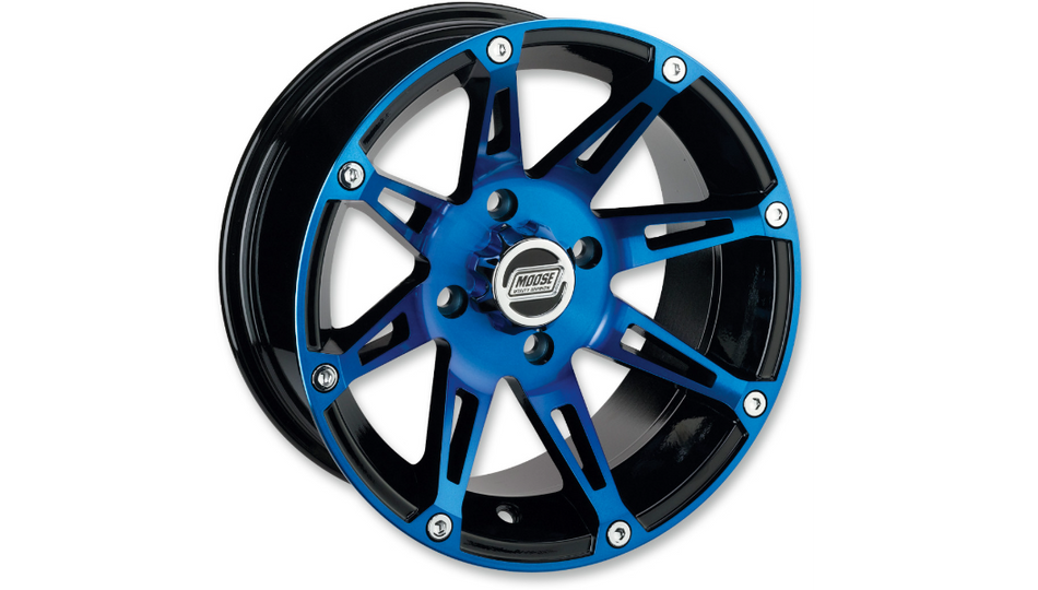 Moose Offroad - Wheel - 387X - Anodized Blue/Black - 14x8 - 4/110 - 4+4