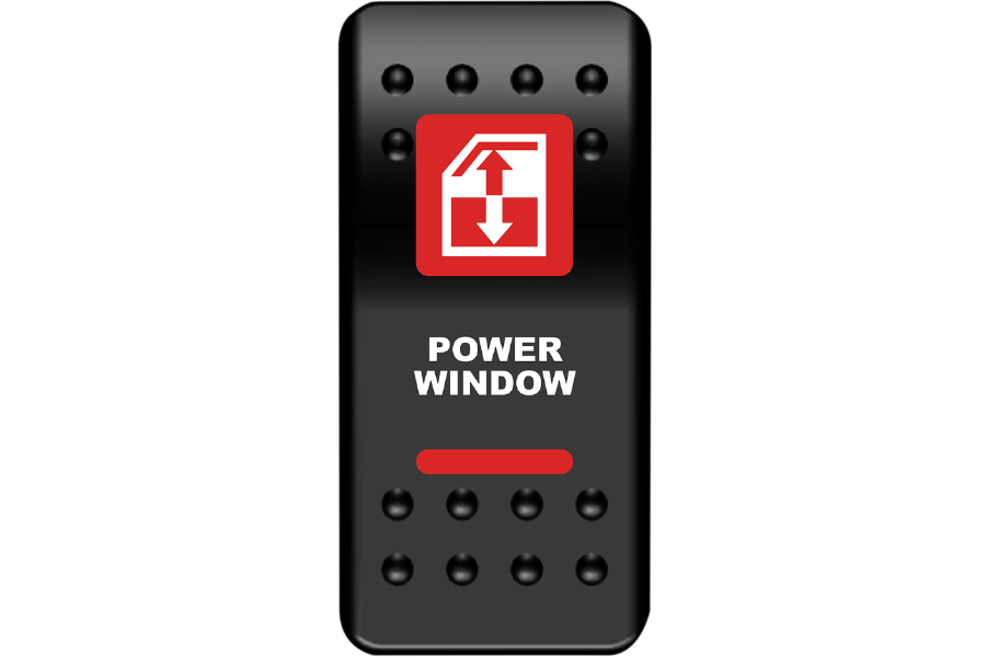 Moose Offroad - Rocker Switch - Power Window - Red