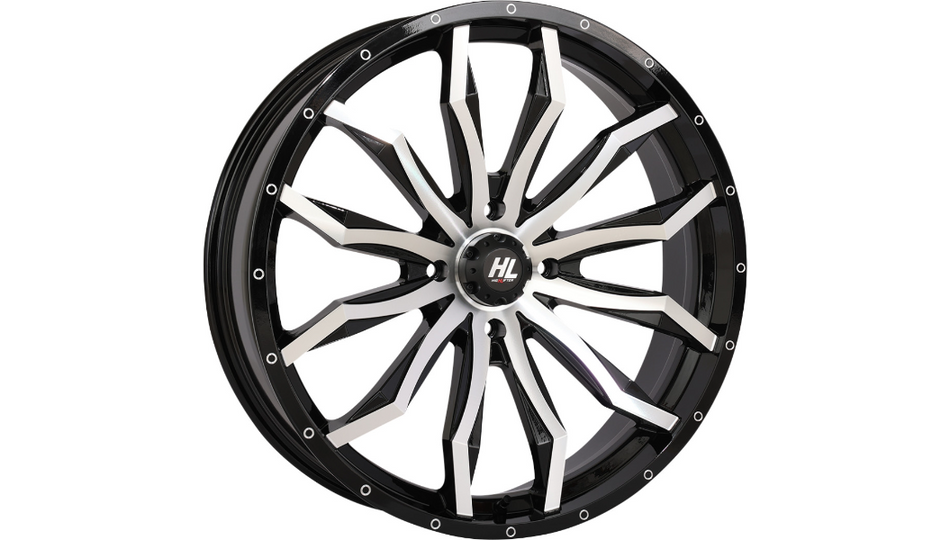 High Lifter - Wheel - HL21 - Gloss Black w/Machined - 22x7 - 5/4.5 - 4+3 (+10 mm)