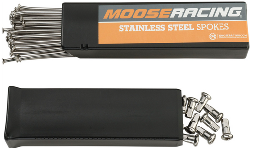 Moose Offroad - Spoke Set - Stainless Steel - Rear - 18" - Beta/Gas Gas/Husqvarna/KTM