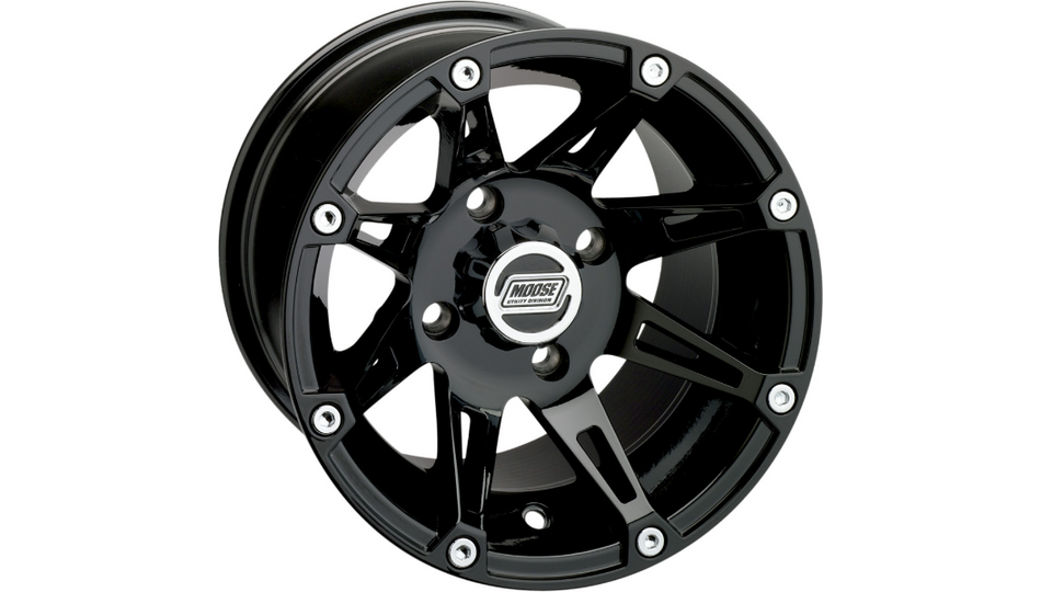 Moose Offroad - Wheel - 387X - Black - 12x8 - 4/110 - 2+6