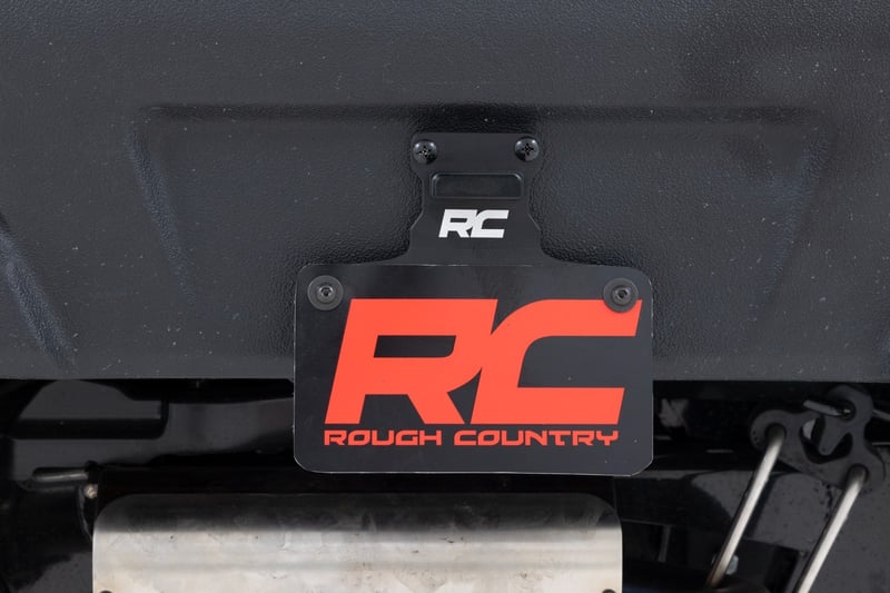 Rough Country - Universal License Plate Bracket - LED Lighted