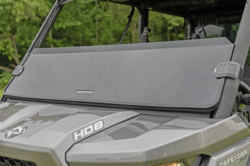 Rough Country - Tinted Half Windshield - Scratch Resistant | Can-Am Defender HD 5/HD 8/HD 9/HD 10