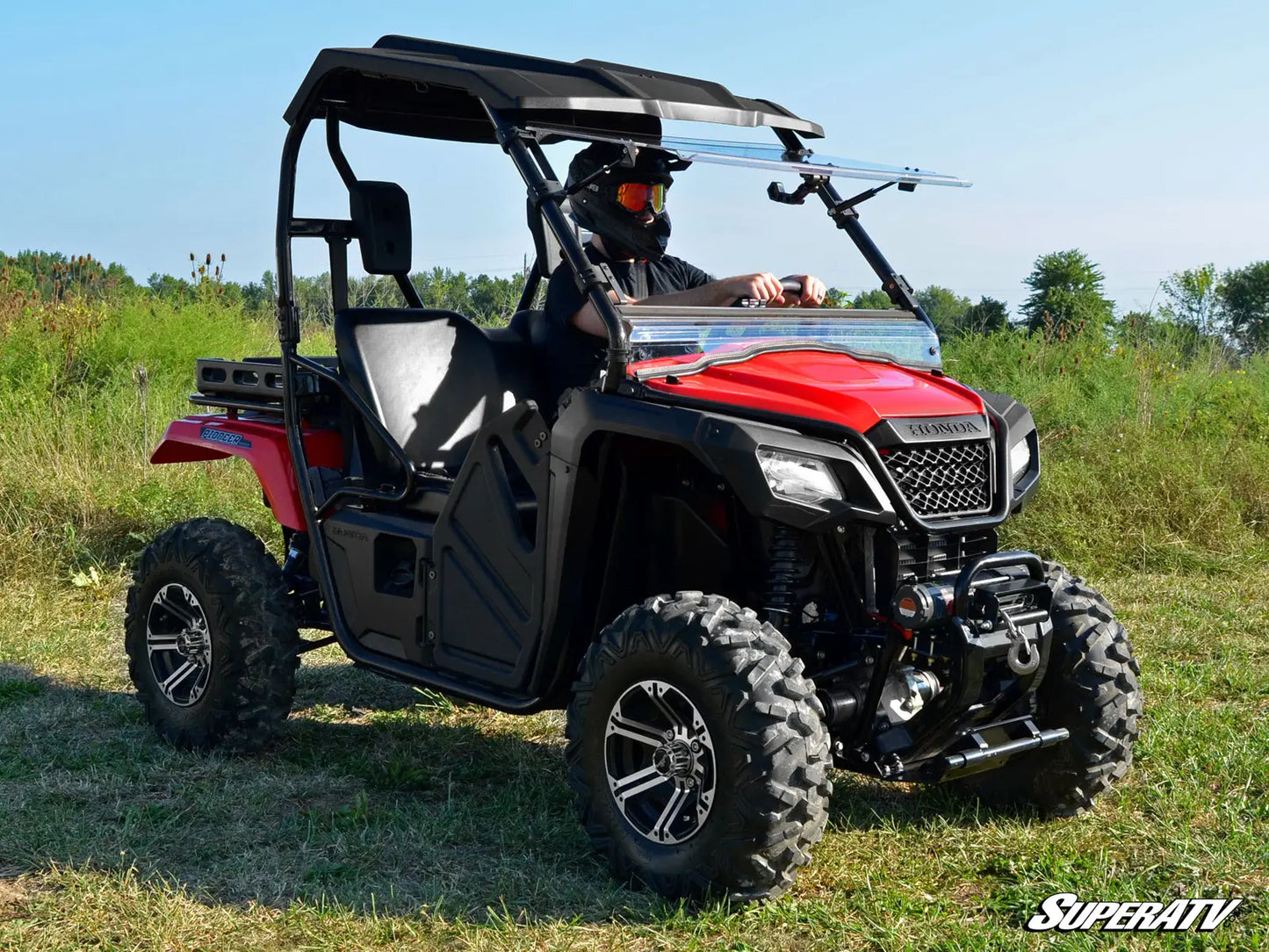 HONDA PIONEER 520 SCRATCH RESISTANT FLIP WINDSHIELD